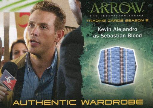 Arrow Season 2 Kevin Alejandro as Sebastian Blood Costume Card M19   - TvMovieCards.com