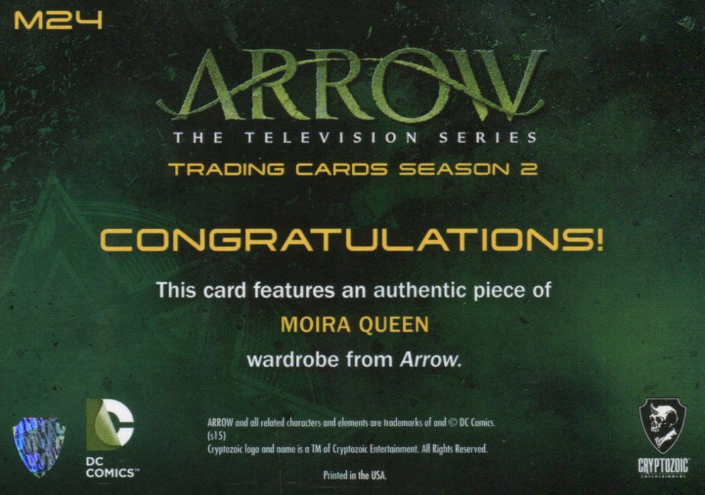 Arrow Season 2 Susanna Thompson as Moira Queen Costume Card M24   - TvMovieCards.com