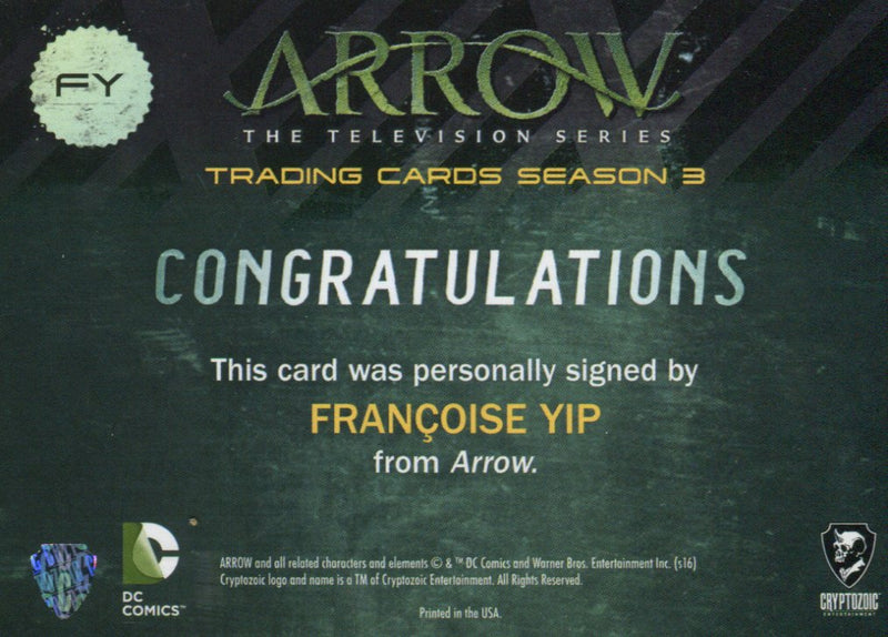 2016 Arrow Season 3 Nolan Gerard Funk as Cooper Seldon Autograph Card NGF   - TvMovieCards.com
