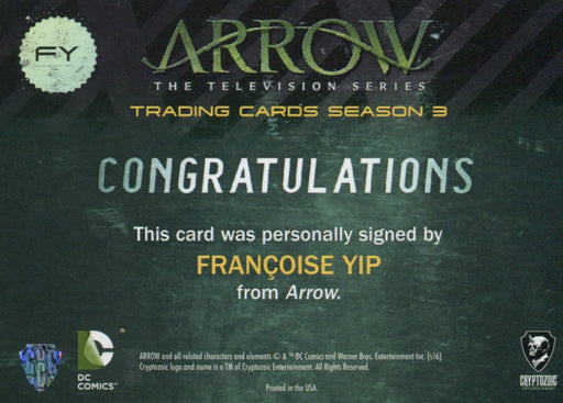2016 Arrow Season 3 Nolan Gerard Funk as Cooper Seldon Autograph Card NGF   - TvMovieCards.com