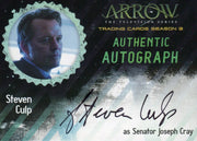 2016 Arrow Season 3 Steven Culp as Senator Joseph Cray Autograph Card SC   - TvMovieCards.com