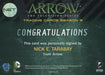 2016 Arrow Season 3 Nick E. Tarabay as Digger Harkness Autograph Card NET   - TvMovieCards.com