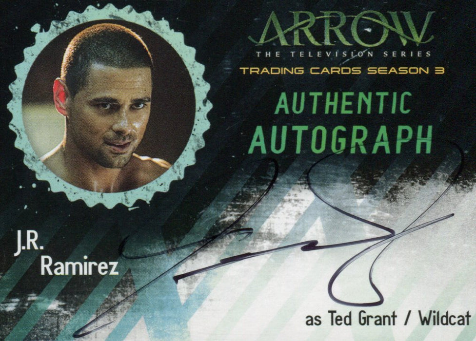 2016 Arrow Season 3 J.R. Ramirez as Ted Grant / Wildcat Autograph Card JRR   - TvMovieCards.com