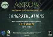 2016 Arrow Season 3 J.R. Ramirez as Ted Grant / Wildcat Autograph Card JRR   - TvMovieCards.com