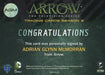 2016 Arrow Season 3 Adrian Glynn McMorran Michael Amar Autograph Card AGM   - TvMovieCards.com