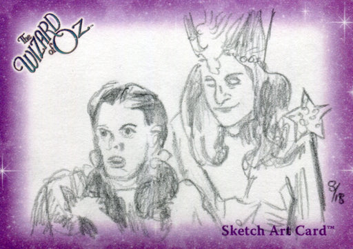 Wizard of Oz Sketch Card by Chris Henderson"Dorothy & Glinda" Breygent 2006   - TvMovieCards.com