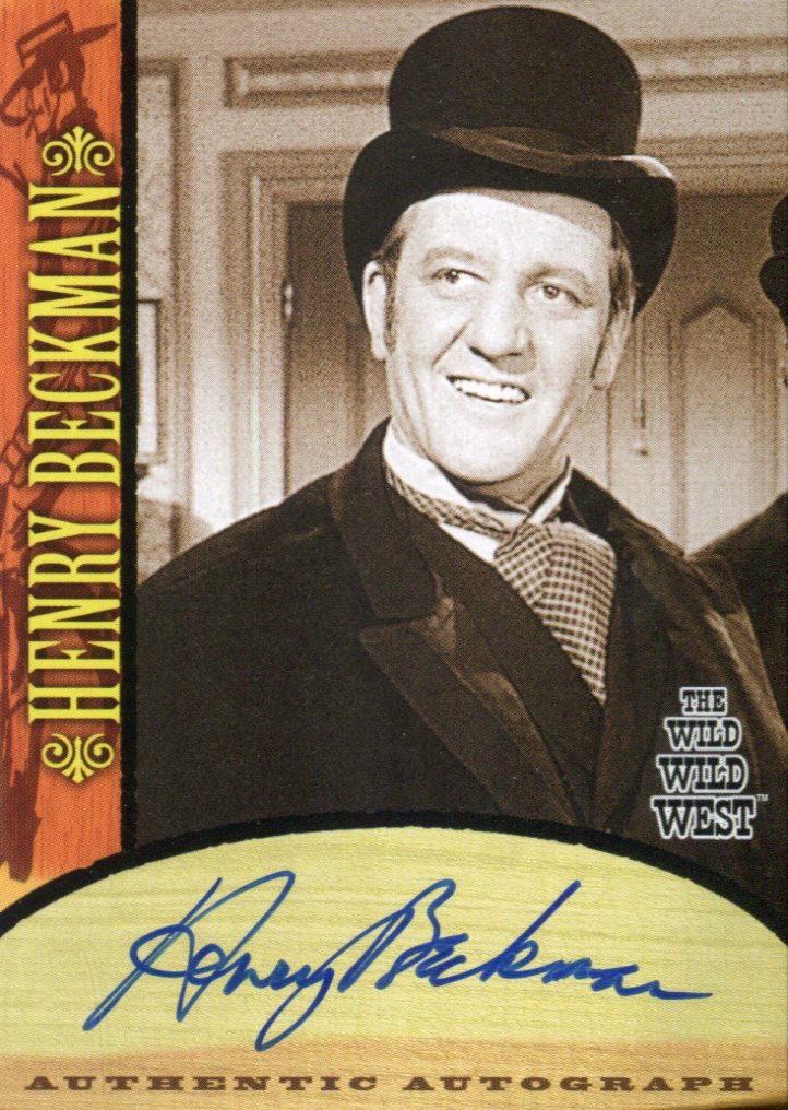 Wild Wild West Season 1 Henry Beckman Autograph Card A11   - TvMovieCards.com
