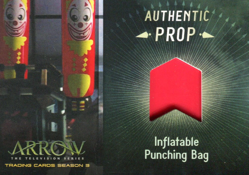 2016 Arrow Season 3 Inflatable Punching Bag Prop Card PR1 Cryptozoic   - TvMovieCards.com