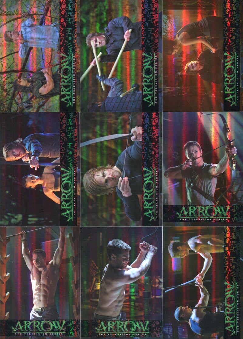 Arrow Season 1 Foil Training Chase Card Set TR1 thru TR9 2014/2015   - TvMovieCards.com