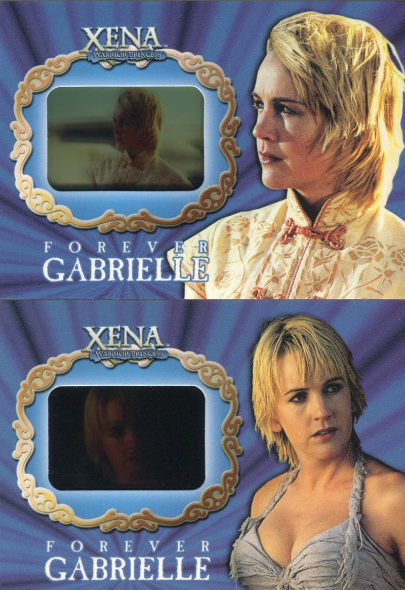 Xena Season Six Forever Gabrielle Film Chase Card Set G1 and G2  #571/750   - TvMovieCards.com