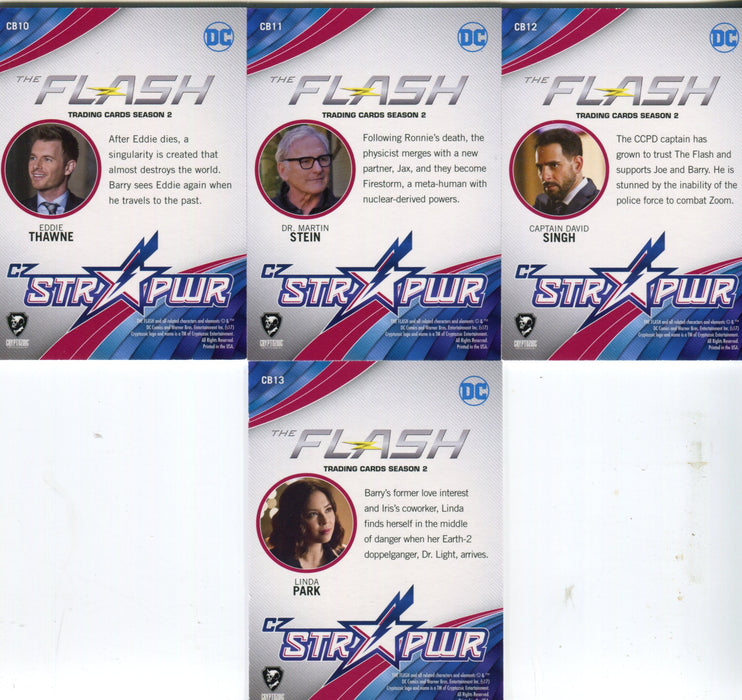 2017 DC Flash Season 2 Red Character Bios Parallel Chase Card Set CB01 thru CB13   - TvMovieCards.com