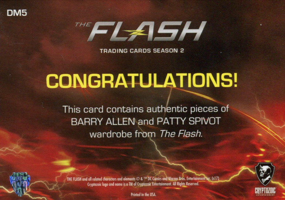 2017 Flash Season 2 Barry Allen Patty Spivot Dual Wardrobe Costume Card DM5   - TvMovieCards.com