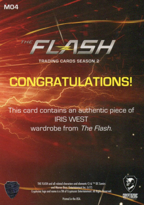 2017 Flash Season 2 Candice Patton as Iris West Wardrobe Costume Card M04   - TvMovieCards.com