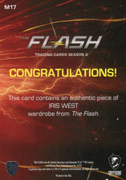 2017 Flash Season 2 Candice Patton as Iris West Wardrobe Costume Card M17   - TvMovieCards.com