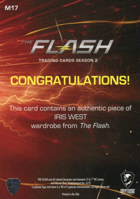 2017 Flash Season 2 Candice Patton as Iris West Wardrobe Costume Card M17   - TvMovieCards.com