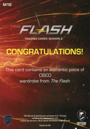 2017 Flash Season 2 Carlos Valdes as Cisco Wardrobe Costume Card M16   - TvMovieCards.com