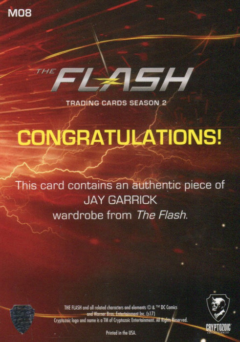 2017 Flash Season 2 Teddy Sears as Jay Garrick Wardrobe Costume Card M08   - TvMovieCards.com