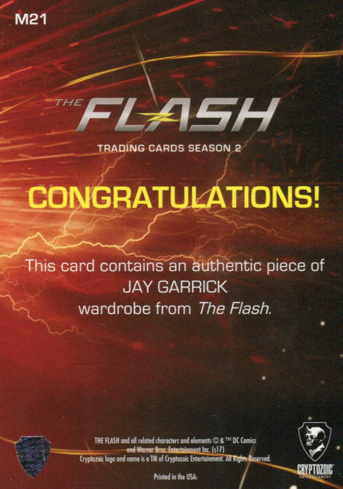 2017 Flash Season 2 Teddy Sears as Jay Garrick Wardrobe Costume Card M21   - TvMovieCards.com