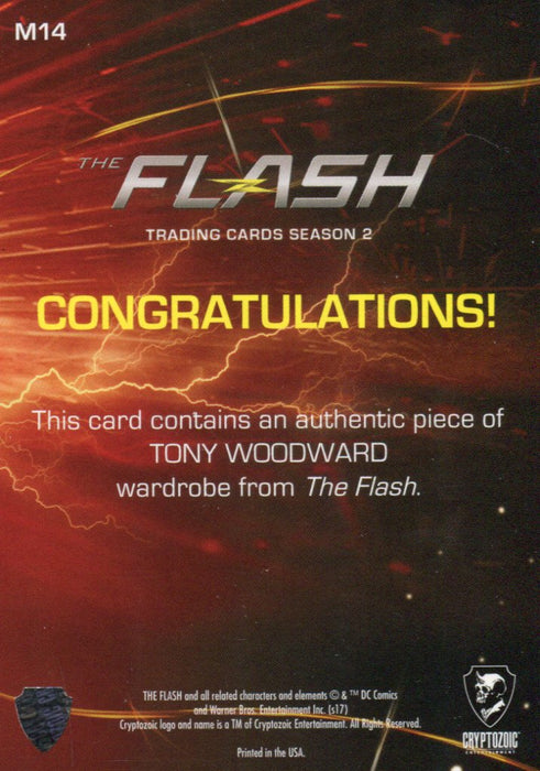 2017 Flash Season 2 Greg Finley as Tony Woodward Wardrobe Costume Card M14   - TvMovieCards.com