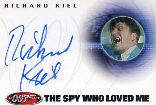 James Bond 40th Anniversary Richard Kiel as Jaws Autograph Card A10   - TvMovieCards.com