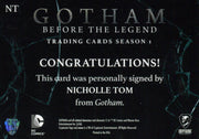 2016 Gotham Season 1 Nicholle Tom as Mirium Autograph Card NT   - TvMovieCards.com