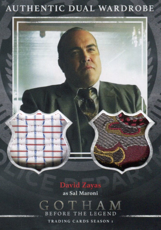 2016 Gotham Season 1 Sal Maroni Dual Wardrobe Costume Card DM2   - TvMovieCards.com