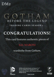 2016 Gotham Season 1 Sal Maroni Dual Wardrobe Costume Card DM2   - TvMovieCards.com