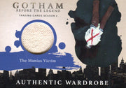2017 Gotham Season 2 The Maniax Victim Wardrobe Costume Card M10.6 - TvMovieCards.com