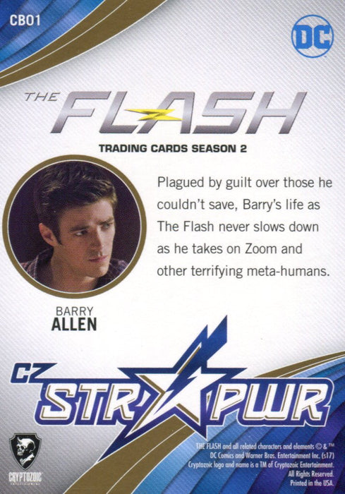 2017 Flash Season 2 Barry Allen Star Power Parallel Chase Card CB01 #24/25   - TvMovieCards.com