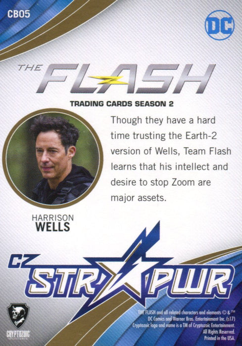 2017 Flash Season 2 Harrison Wells Star Power Parallel Chase Card CB05 #13/25   - TvMovieCards.com