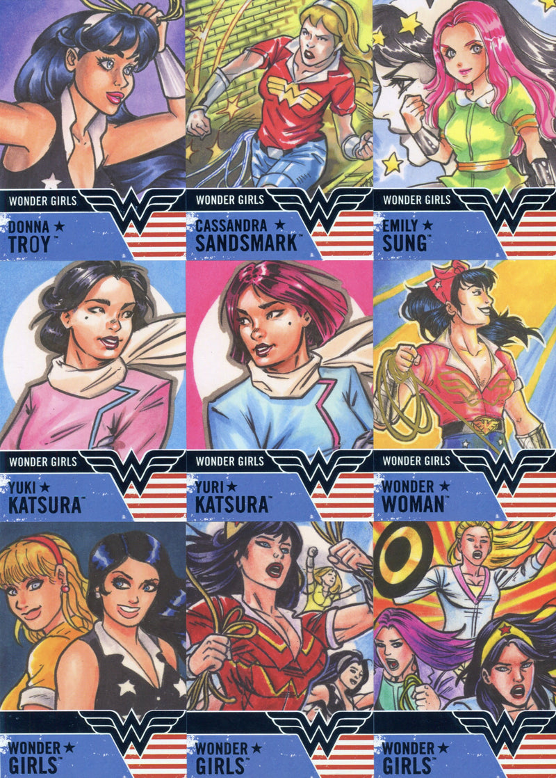 2019 DC Comics Bombshells III Wonder Girls Chase Card Set WG1-9 Cryptozoic   - TvMovieCards.com