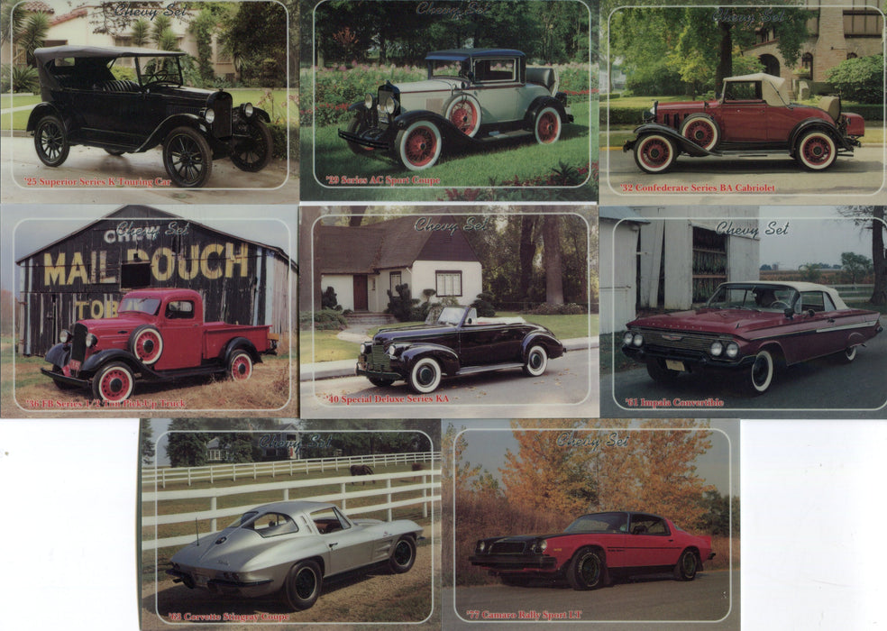 Chevy Set Chromium Chase Card Set 8 Cards Collect-a-Card 1992   - TvMovieCards.com