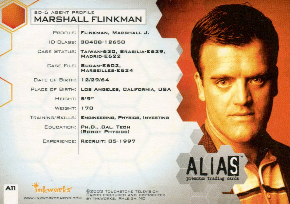 Alias Season 2 A11 Kevin Weisman as Marshall Flinkman Autograph Trading Card   - TvMovieCards.com