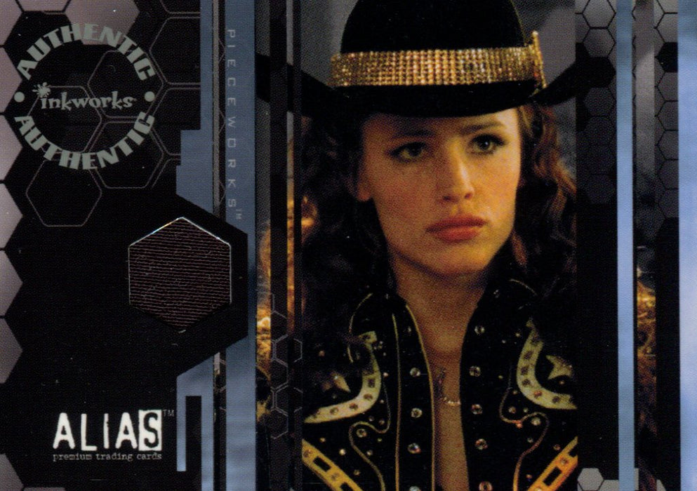 Alias Season 2 Jennifer Garner as Sydney Bristow Pieceworks Costume Card PW2   - TvMovieCards.com