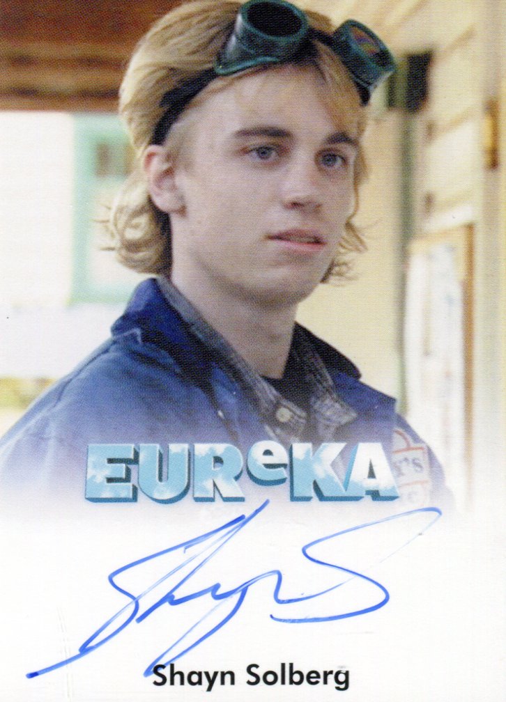 Eureka Seasons 1 & 2 Shayn Solberg as Spencer Martin Autograph Card   - TvMovieCards.com