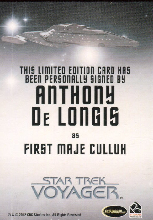 The Quotable Star Trek Voyager Anthony de Longis as Maje Culluh Autograph Card   - TvMovieCards.com