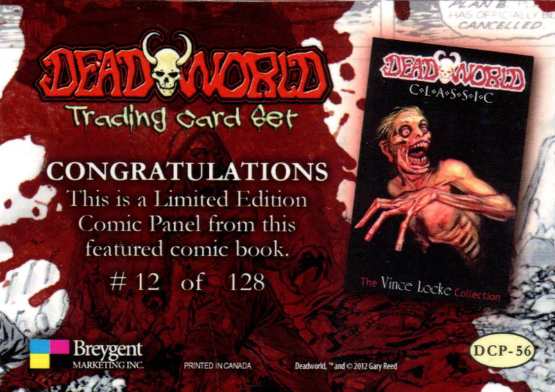 Dead World Comic Panel Chase Card DCP-56 #12/128 Breygent 2012 DEADWORLD   - TvMovieCards.com