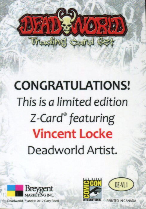 Dead World Vincent Locke Z Chase Card DZ-VL1  Breygent DEADWORLD   - TvMovieCards.com