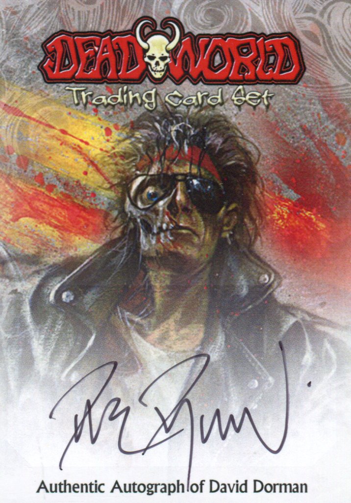 Dead World David Dorman Autograph Card Breygent 2012 DEADWORLD   - TvMovieCards.com