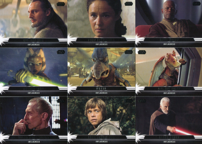Star Wars Jedi Legacy Influences Chase Card Set 18 Cards I-1 thru I-18 Topps   - TvMovieCards.com