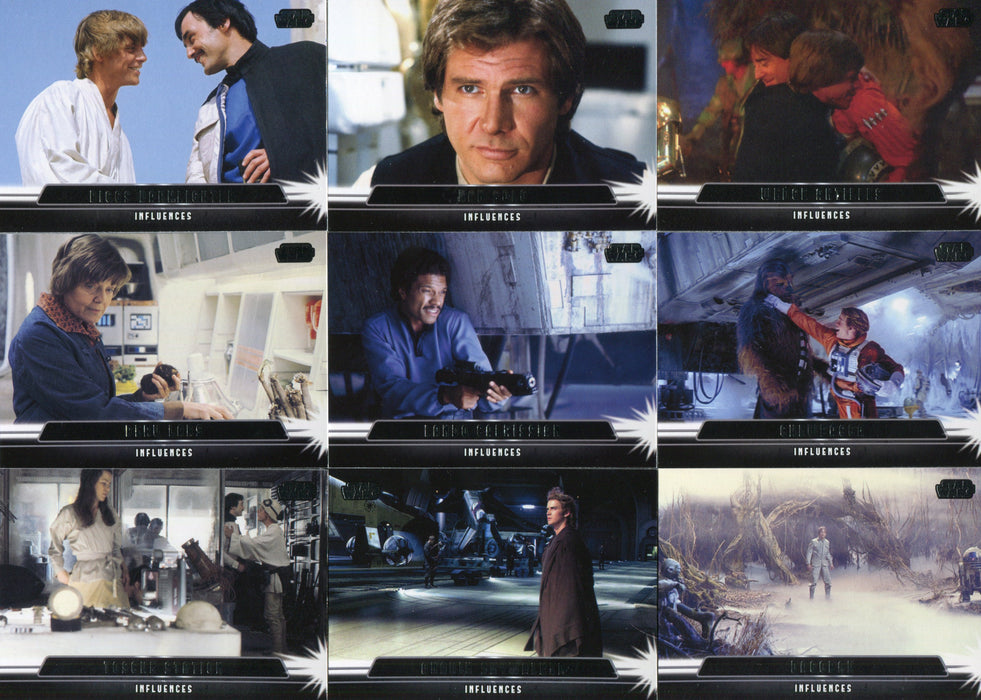 Star Wars Jedi Legacy Influences Chase Card Set 18 Cards I-1 thru I-18 Topps   - TvMovieCards.com