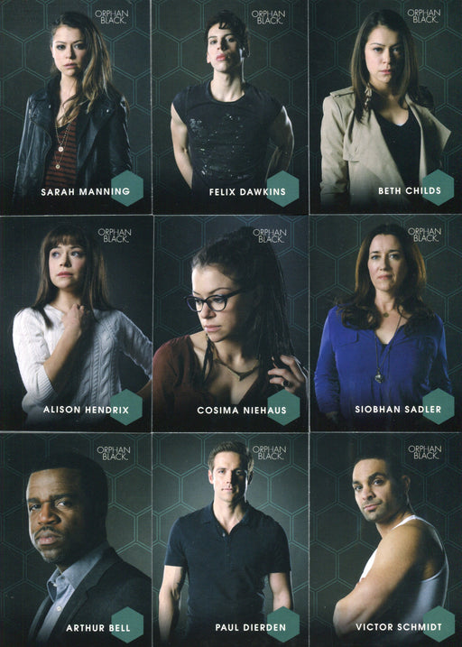 2016 Orphan Black Character Bios Chase Card Set C1-C9   - TvMovieCards.com