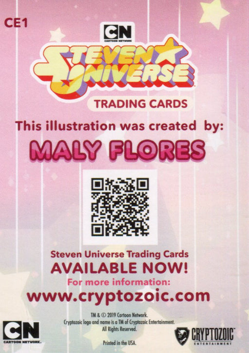 2019 Steven Universe Artist Maly Flores Promo Card CE1   - TvMovieCards.com