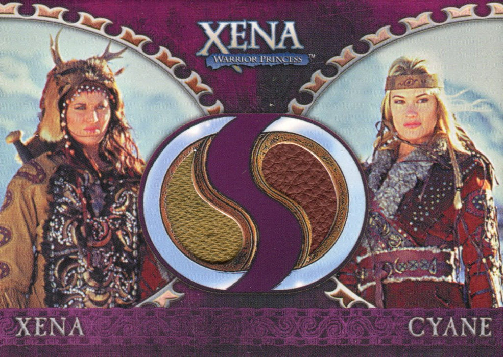 Xena Dangerous Liaisons Xena and Cyane Double Costume Card DC4   - TvMovieCards.com