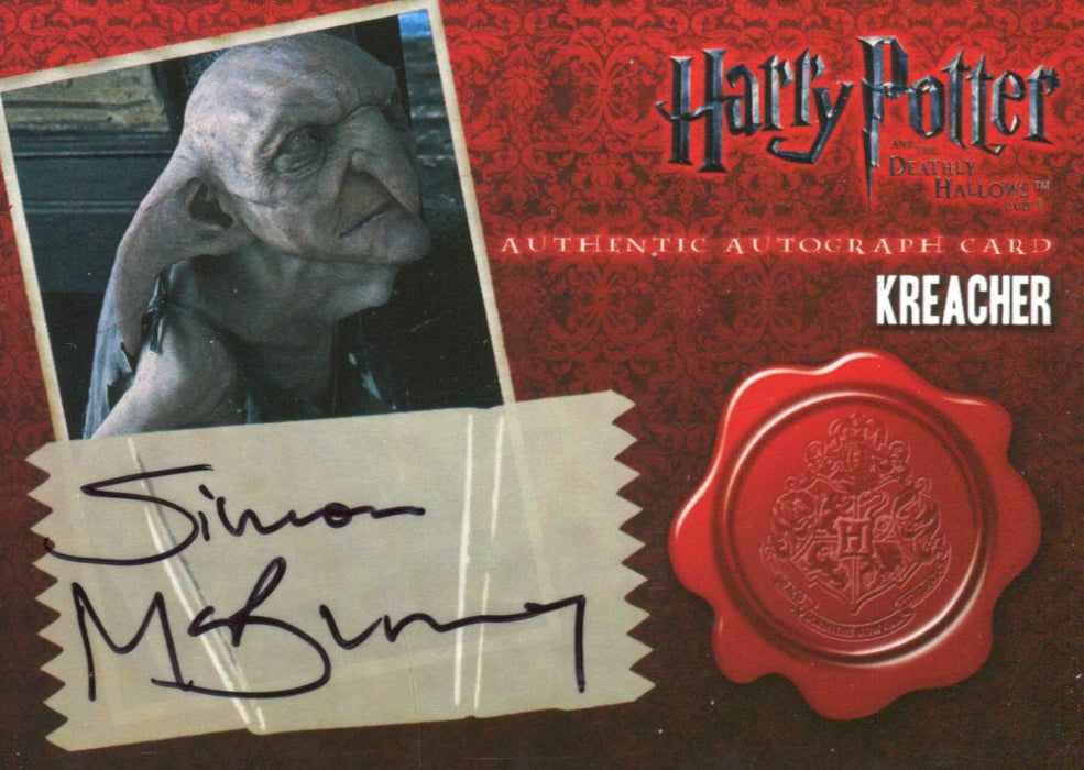 Harry Potter Deathly Hallows 1 Simon McBurney Autograph Card   - TvMovieCards.com