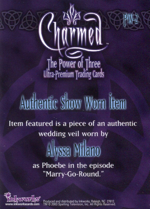 Charmed The Power of Three Phoebe Pieceworks Costume Card PW-3   - TvMovieCards.com
