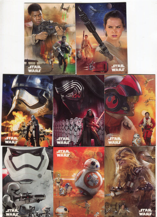 2015 Star Wars Force Awakens Series 1 Character Montages Chase Card Set Topps   - TvMovieCards.com