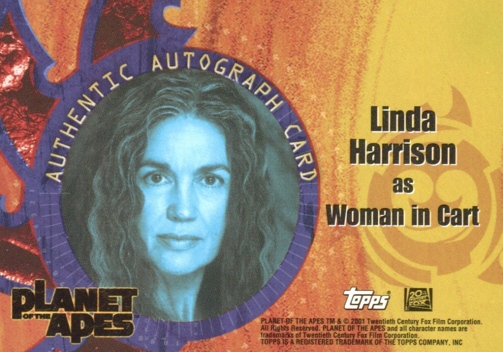 Planet of the Apes Movie Linda Harrison Autograph Card Topps 2001   - TvMovieCards.com