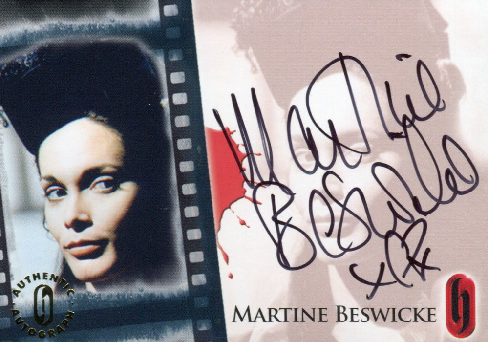Hammer Horror Series 1 Martine Beswicke Autograph Card HA9 Strictly Ink   - TvMovieCards.com