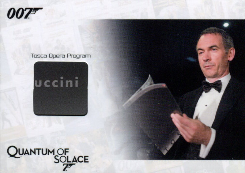 James Bond Mission Logs Tosca Opera Program Relic Prop Card JBR15 #234/350   - TvMovieCards.com